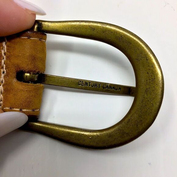 Vintage North Reflections European Leather Belt - Picture 6 of 8